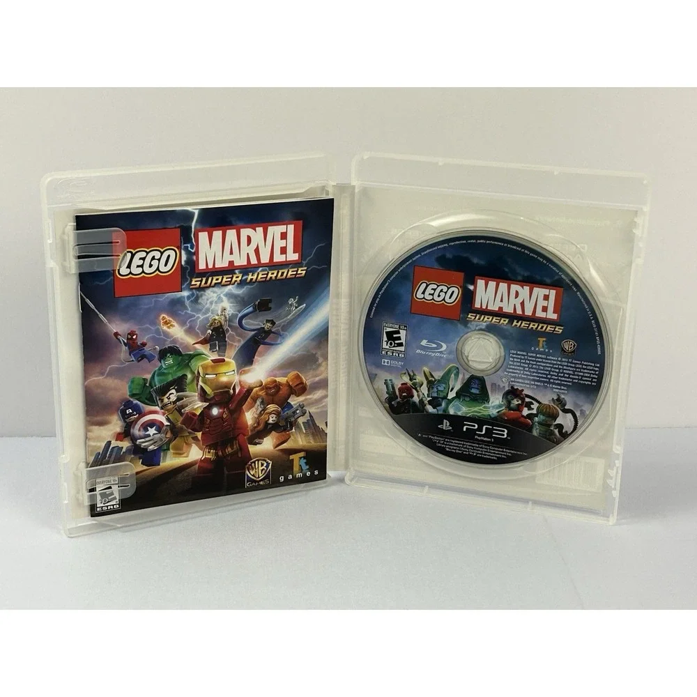 LEGO Marvel Super Heroes PS3 Game Complete CIB Disc Excellent Untested 2013